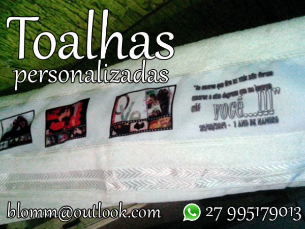 TOALHA DE BANHO PERSONALIZADA